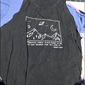 Black save earth tank